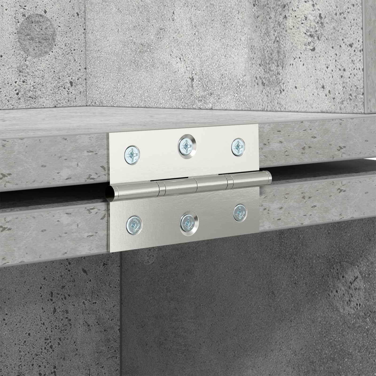 vidaXL Biurko studyjne Betonowy szary 152 x 40 x 19,5 cm