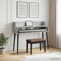 vidaXL Biurko studyjne Betonowy szary 152 x 40 x 19,5 cm