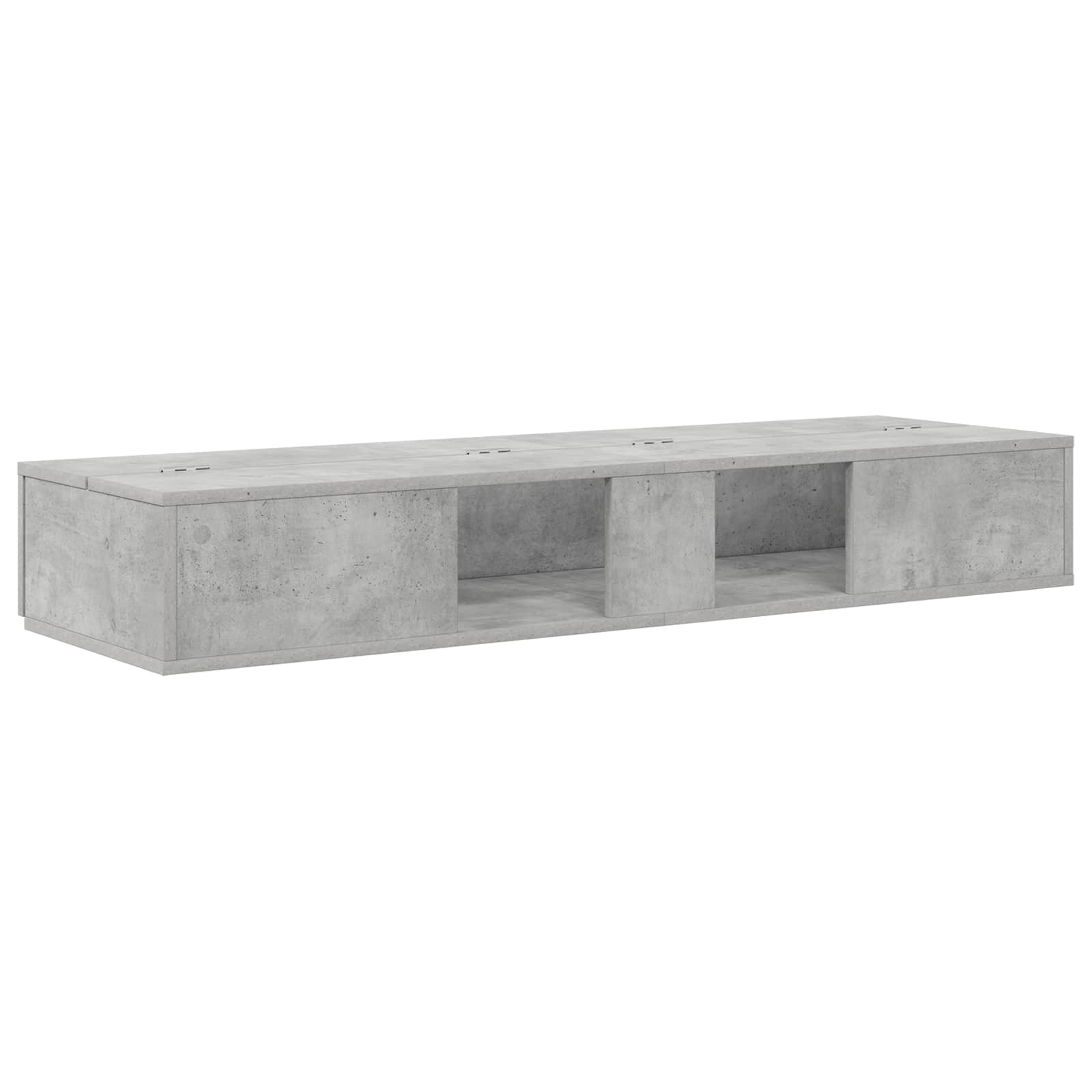vidaXL Biurko studyjne Betonowy szary 152 x 40 x 19,5 cm