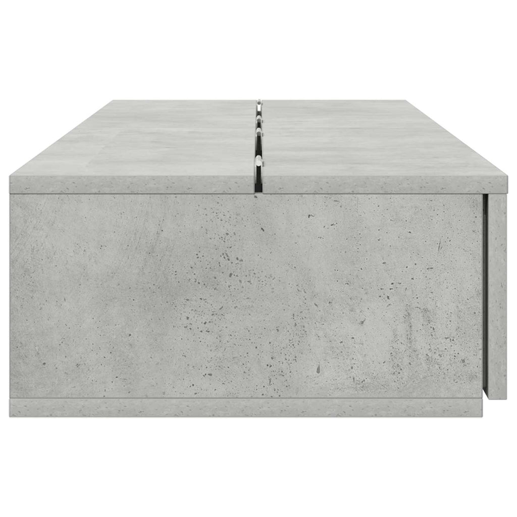 vidaXL Biurko studyjne Betonowy szary 152 x 40 x 19,5 cm
