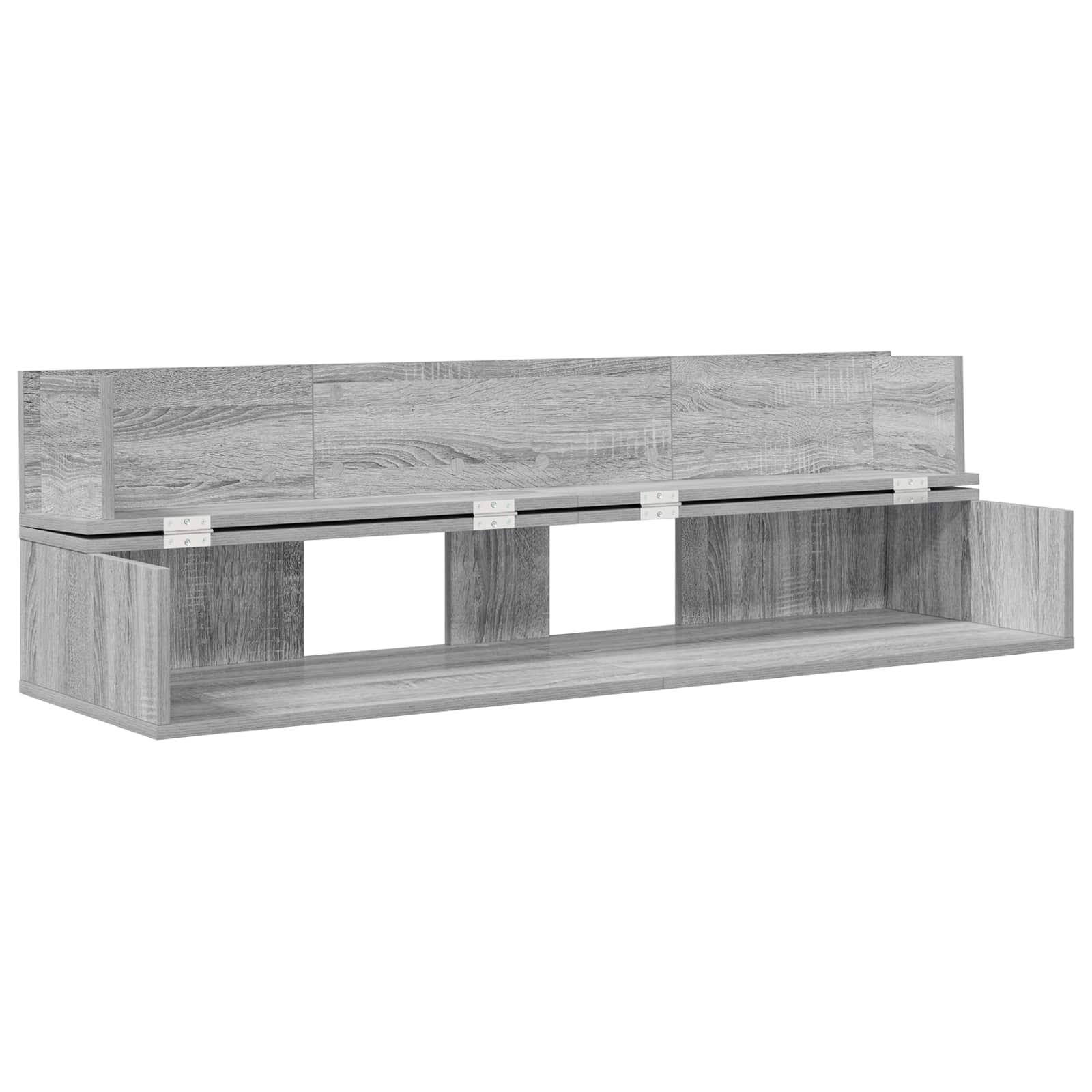 vidaXL Biurko studyjne Szary Sonoma 152 x 40 x 19,5 cm