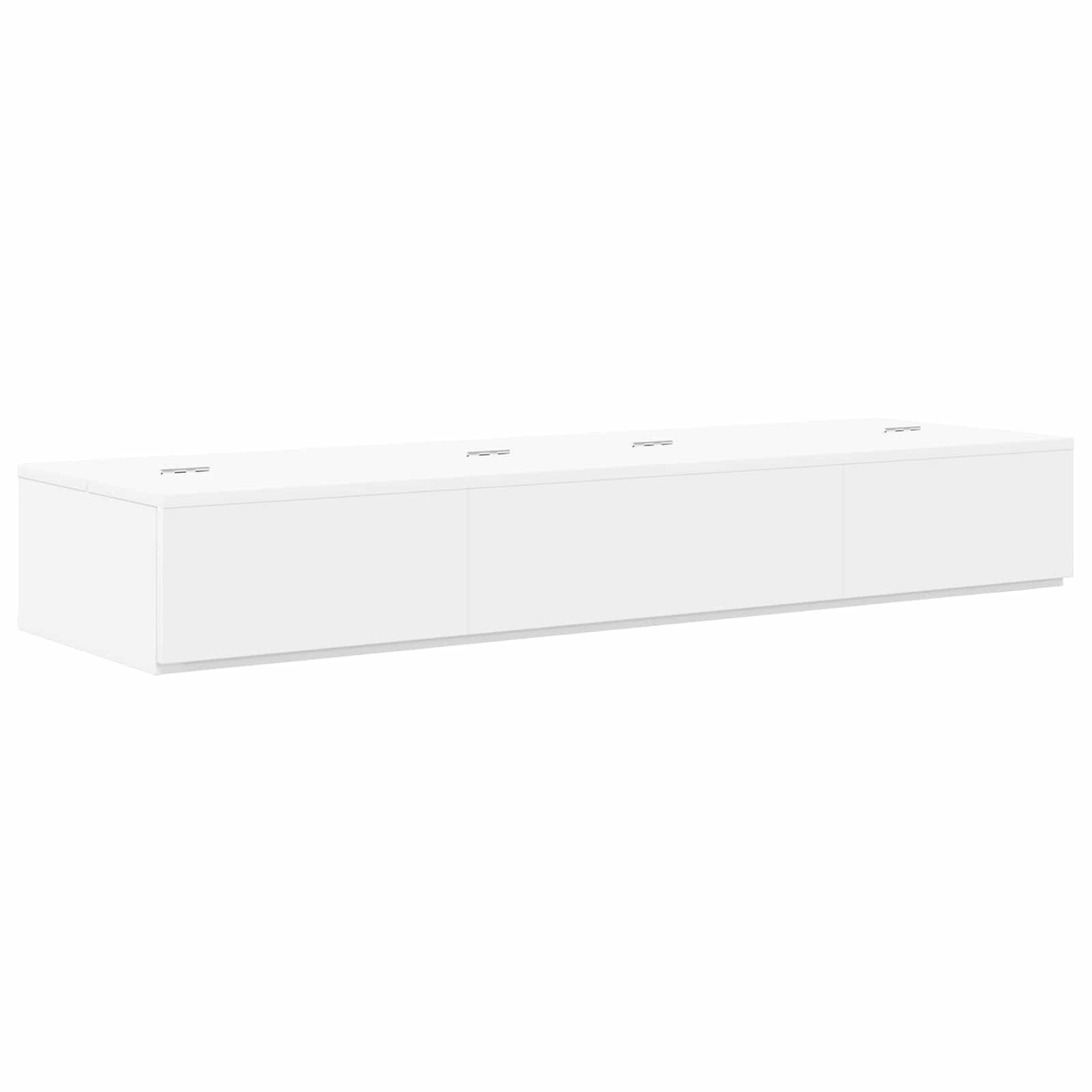 vidaXL Biurko studyjne Biały 130 x 40 x 19,5 cm Drewno inżynieryjne