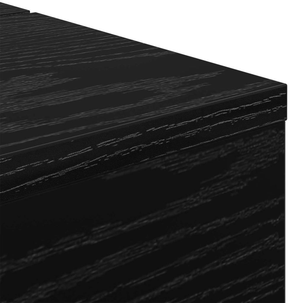 vidaXL Biurko studyjne Czarny dąb 130 x 40 x 19,5 cm