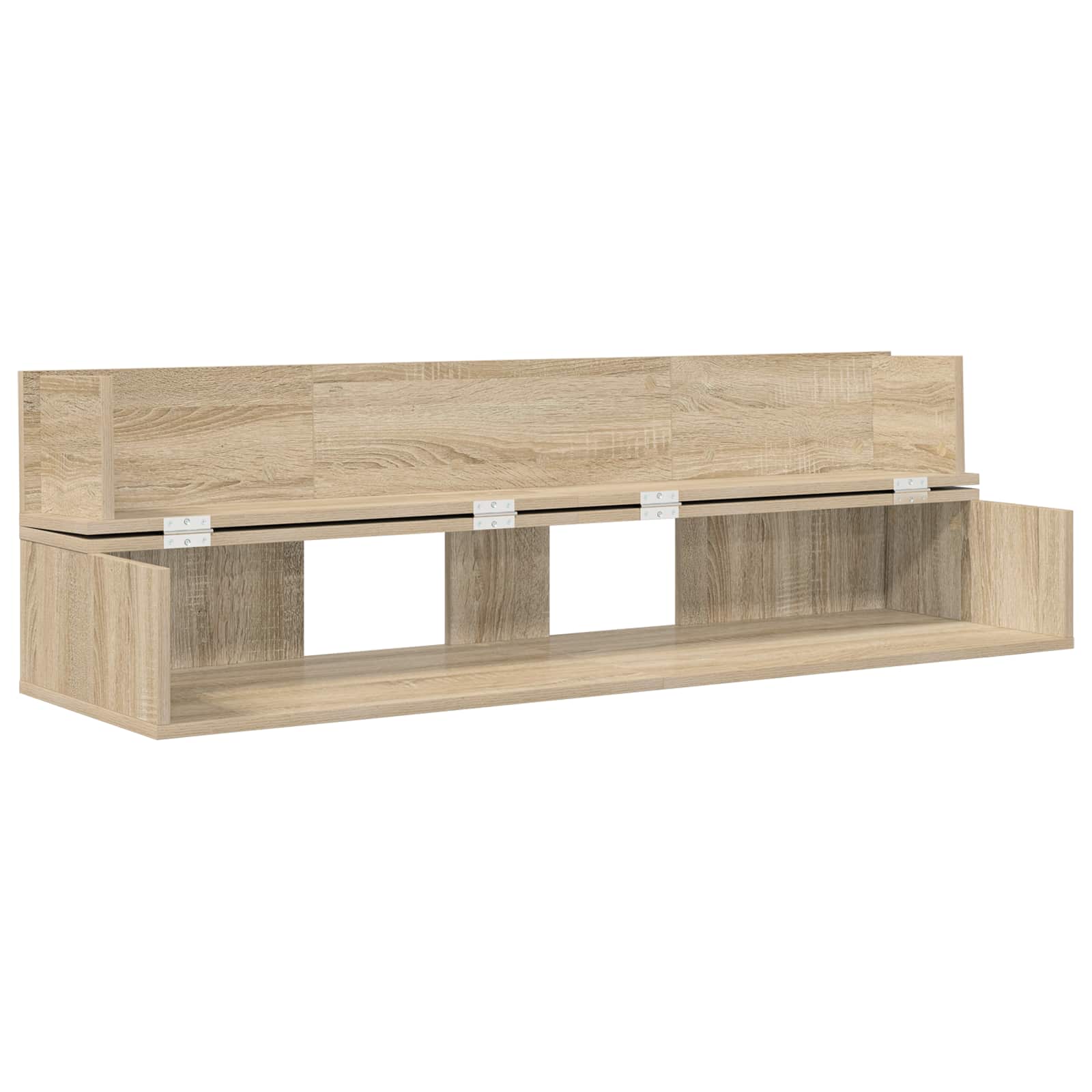 vidaXL Biurko studyjne Sonoma 130 x 40 x 19,5 cm Drewno inżynieryjne