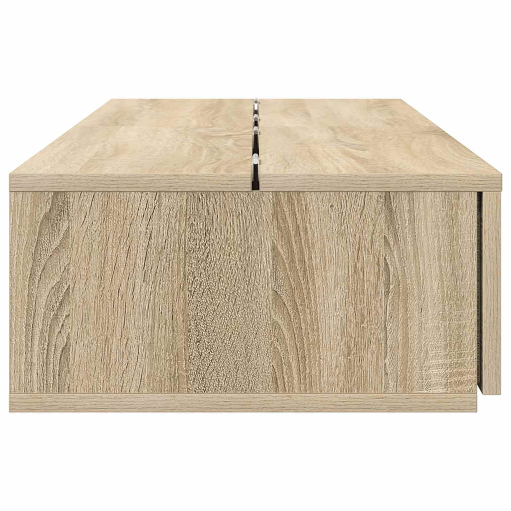 vidaXL Biurko studyjne Sonoma 130 x 40 x 19,5 cm Drewno inżynieryjne