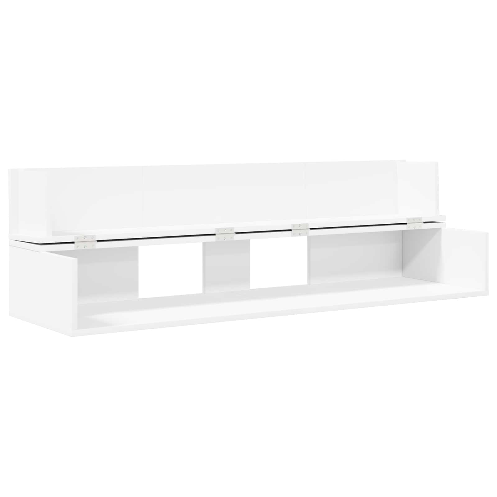 vidaXL Biurko studyjne Biały 110 x 40 x 19,5 cm Drewno inżynieryjne