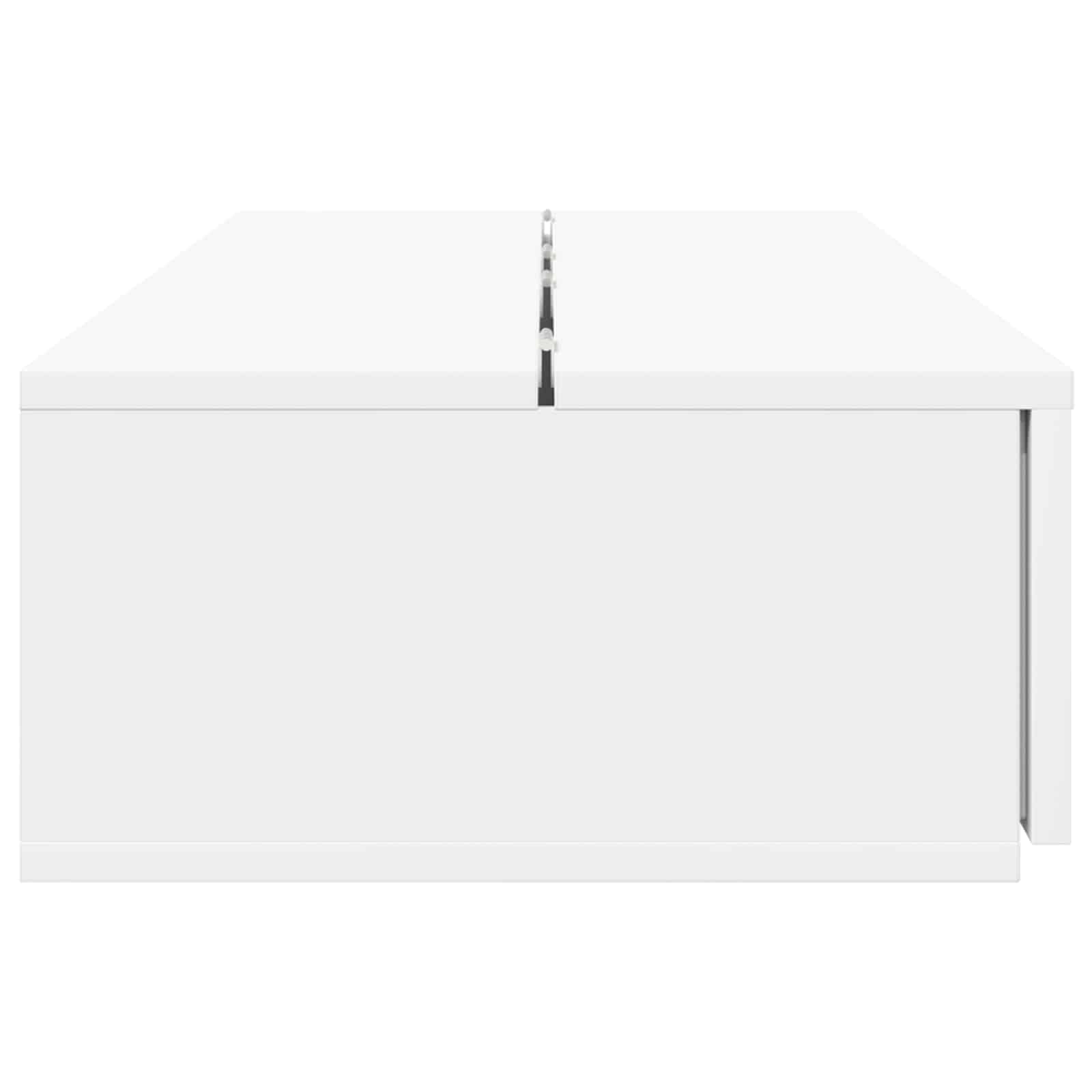 vidaXL Biurko studyjne Biały 110 x 40 x 19,5 cm Drewno inżynieryjne