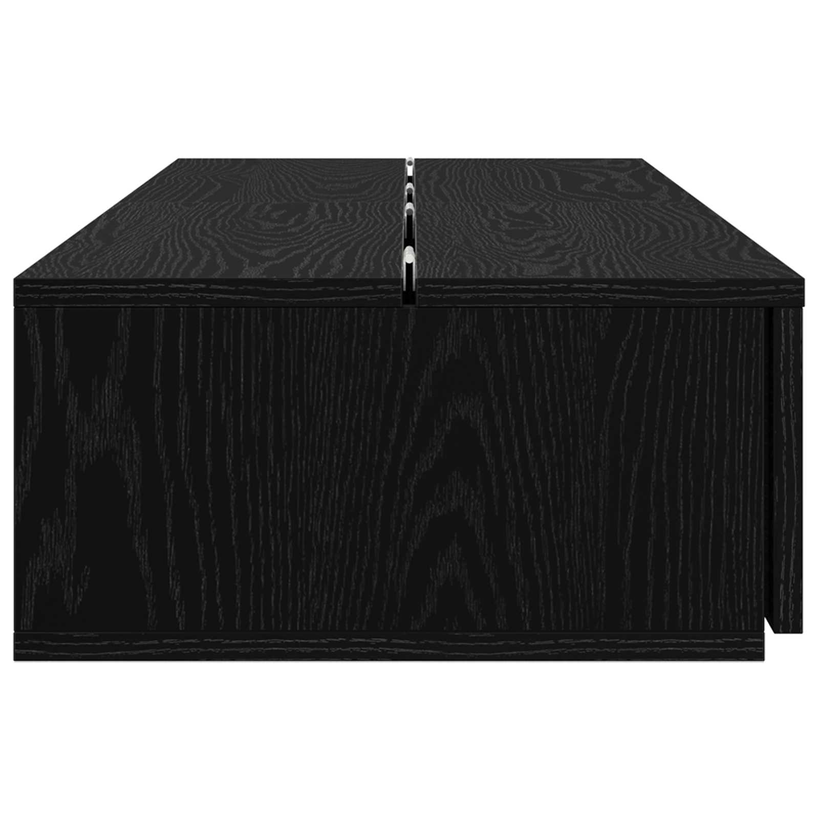 vidaXL Biurko studyjne Czarny dąb 110 x 40 x 19,5 cm