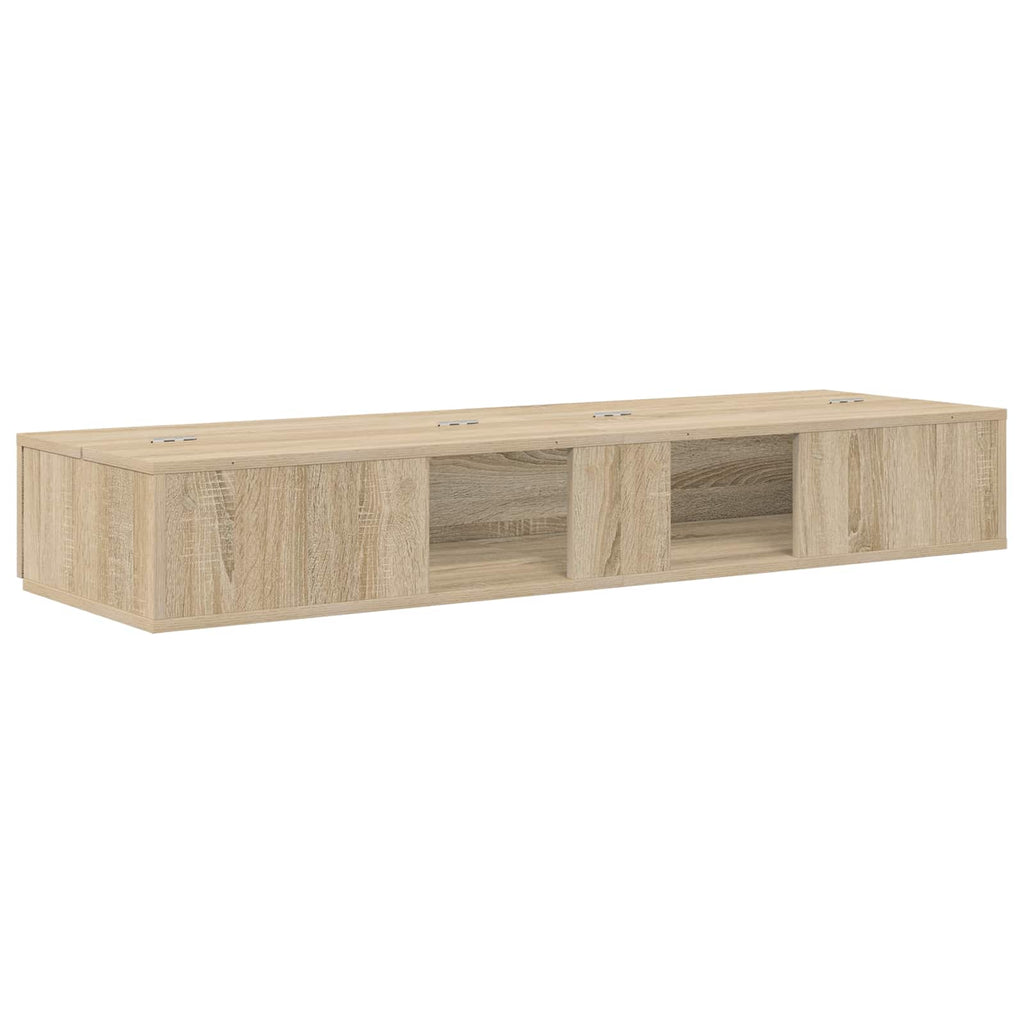 vidaXL Biurko studyjne Sonoma 110 x 40 x 19,5 cm Drewno inżynieryjne