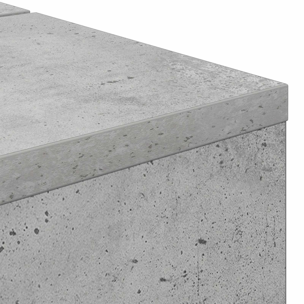 vidaXL Biurko studyjne Betonowy szary 110 x 40 x 19,5 cm