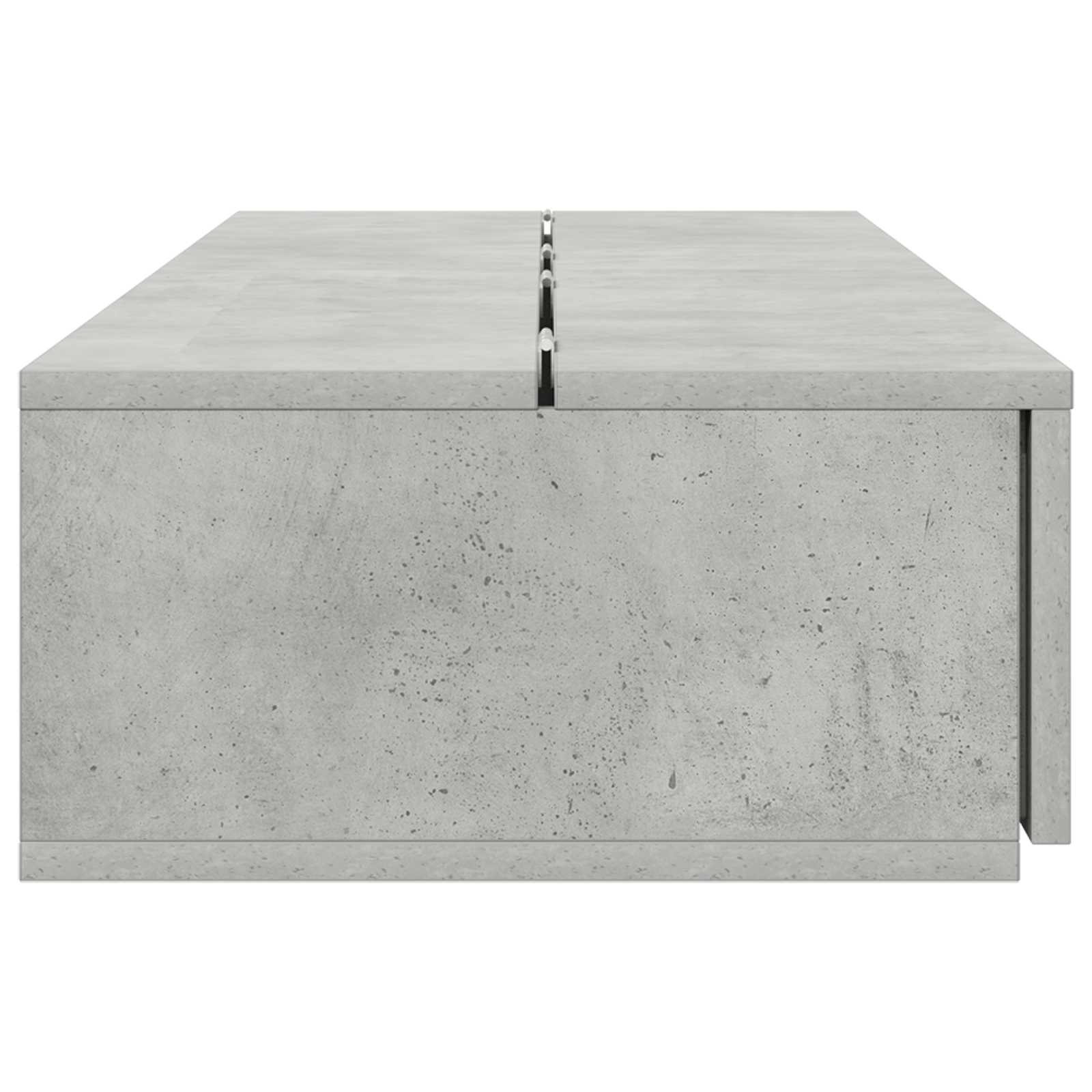 vidaXL Biurko studyjne Betonowy szary 110 x 40 x 19,5 cm