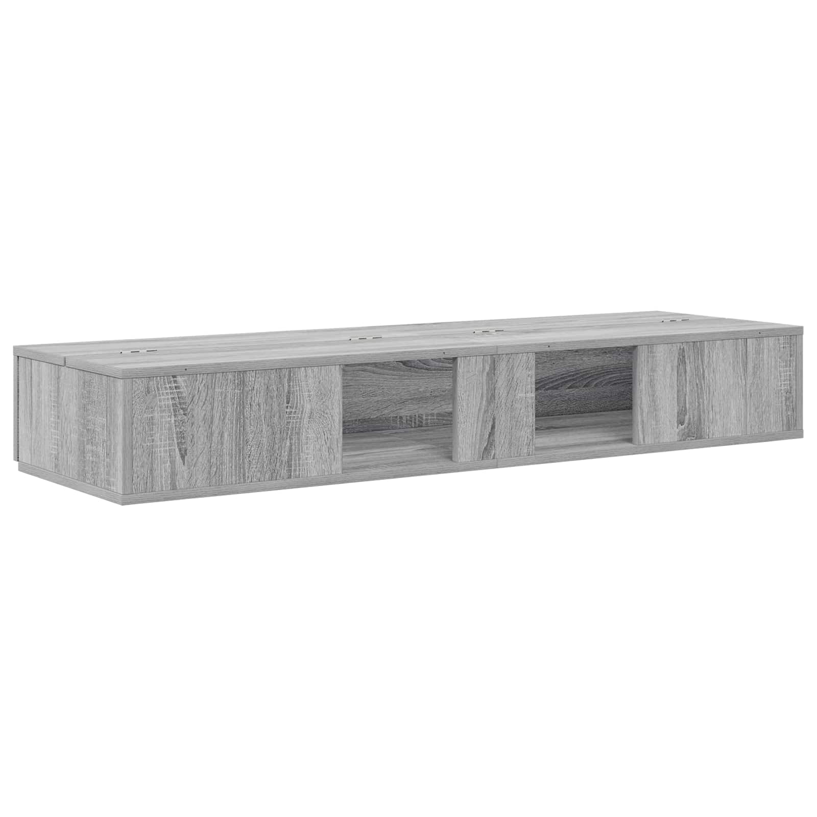 vidaXL Biurko studyjne Szary Sonoma 110 x 40 x 19,5 cm