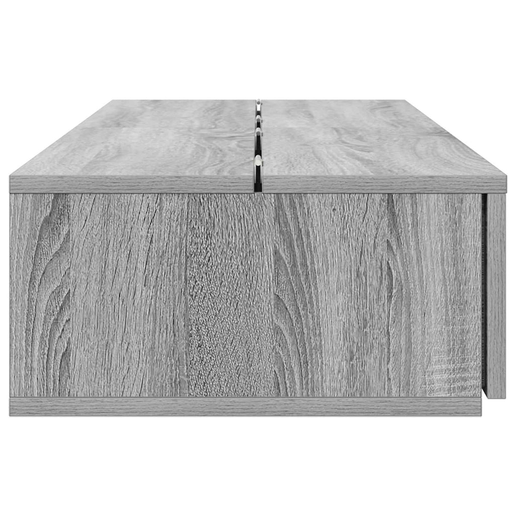 vidaXL Biurko studyjne Szary Sonoma 110 x 40 x 19,5 cm