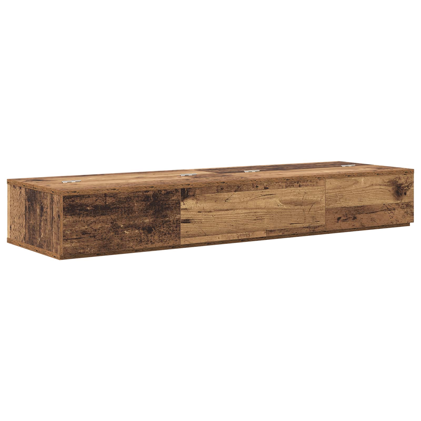 vidaXL Biurko studyjne Stare drewno 110 x 40 x 19,5 cm
