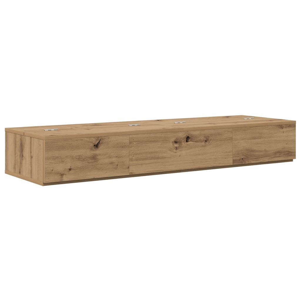 vidaXL Biurko studyjne Dąb artisan 110 x 40 x 19,5 cm