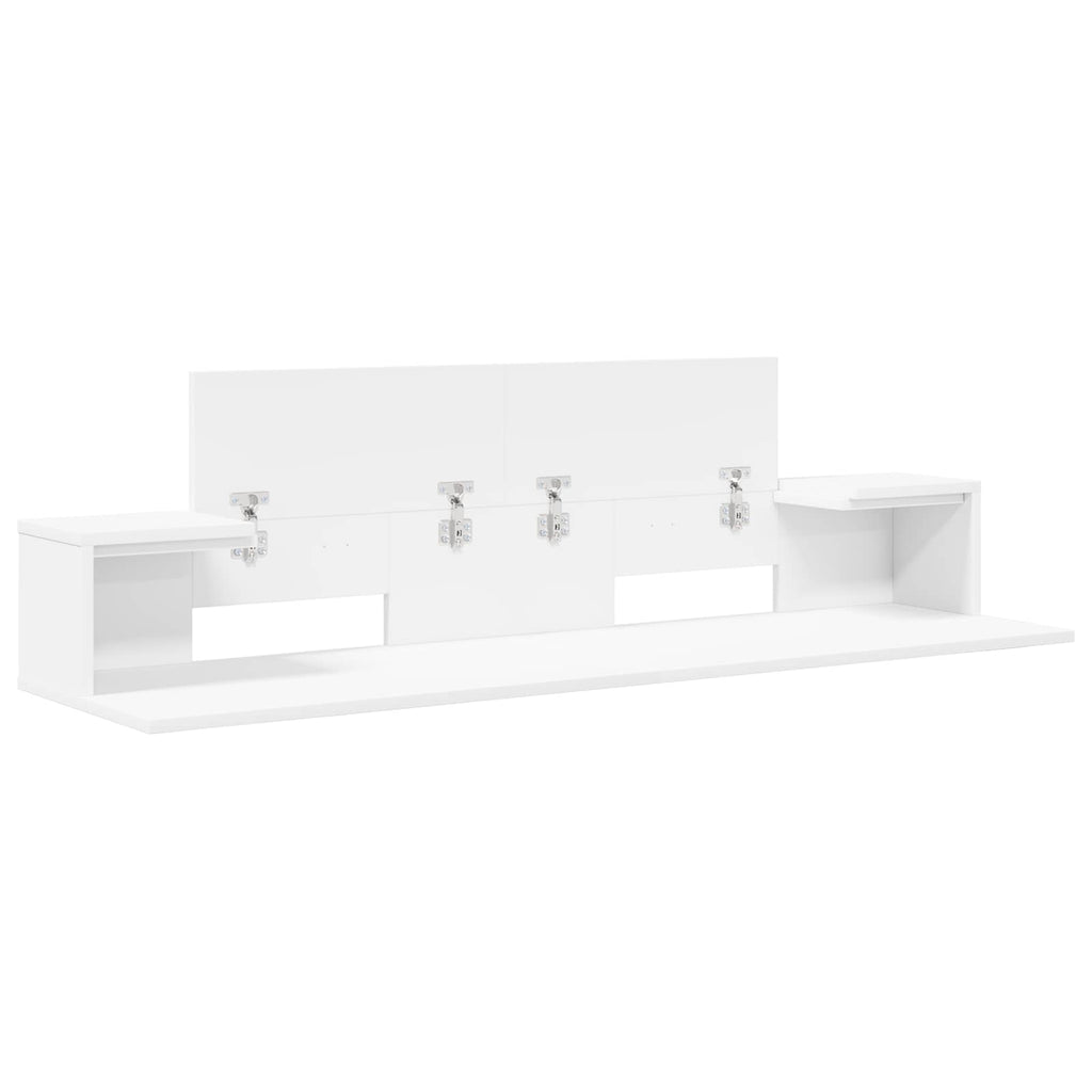 vidaXL Biurko studyjne Biały 152 x 36 x 19,5 cm Drewno inżynieryjne