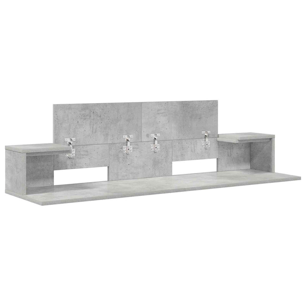 vidaXL Biurko studyjne Betonowy szary 152 x 36 x 19,5 cm
