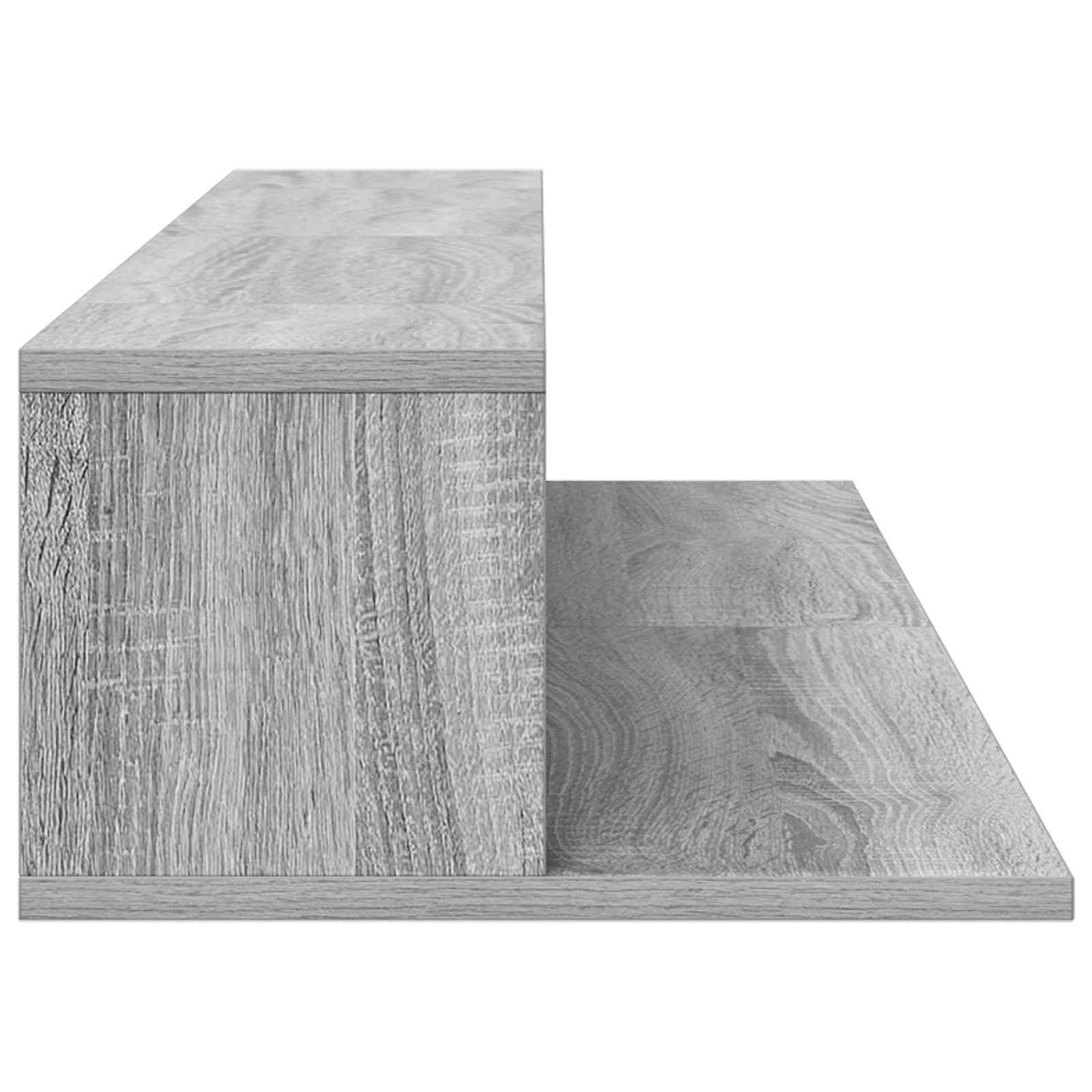 vidaXL Biurko studyjne Szary Sonoma 152 x 36 x 19,5 cm