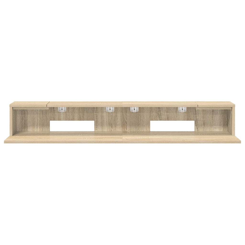 vidaXL Biurko studyjne Sonoma 130 x 36 x 19,5 cm Drewno inżynieryjne