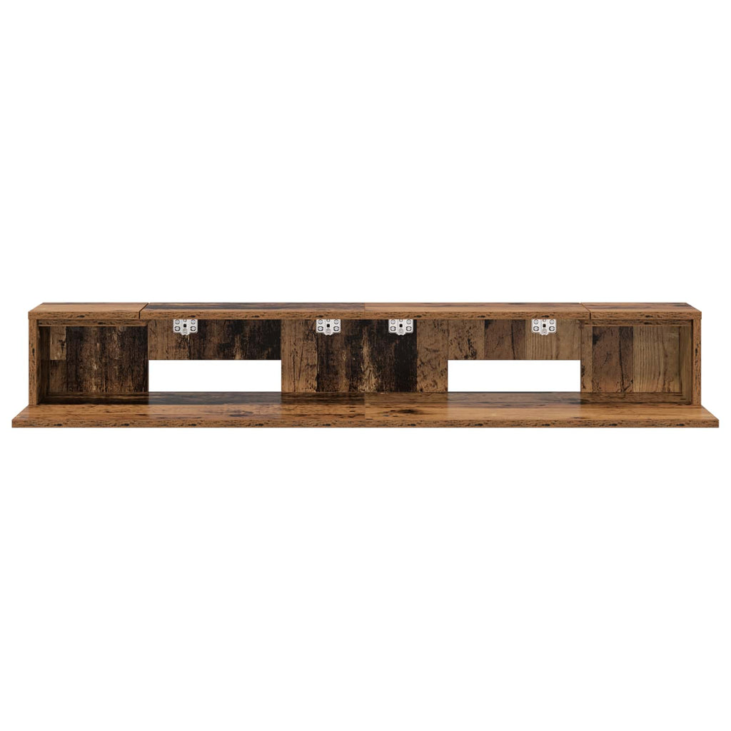 vidaXL Biurko studyjne Stare drewno 130 x 36 x 19,5 cm