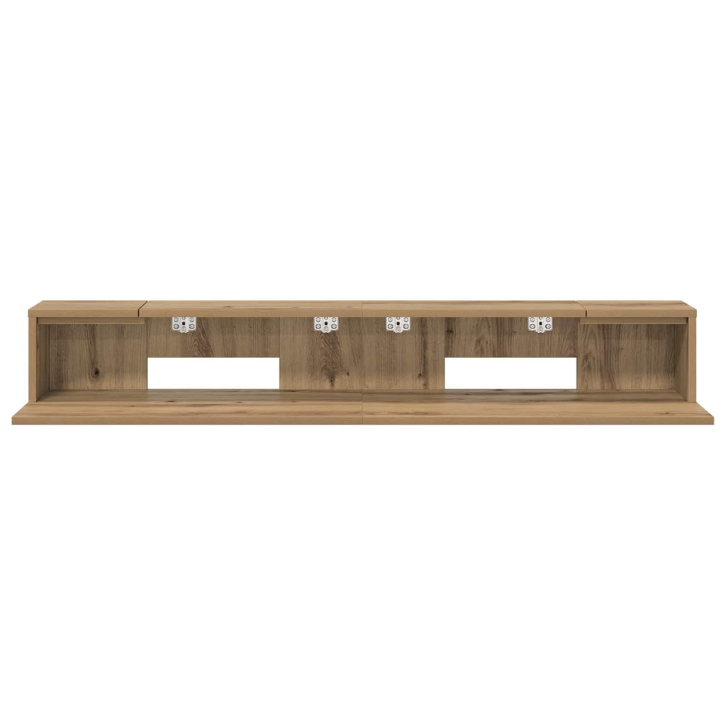vidaXL Biurko studyjne Dąb artisan 130 x 36 x 19,5 cm