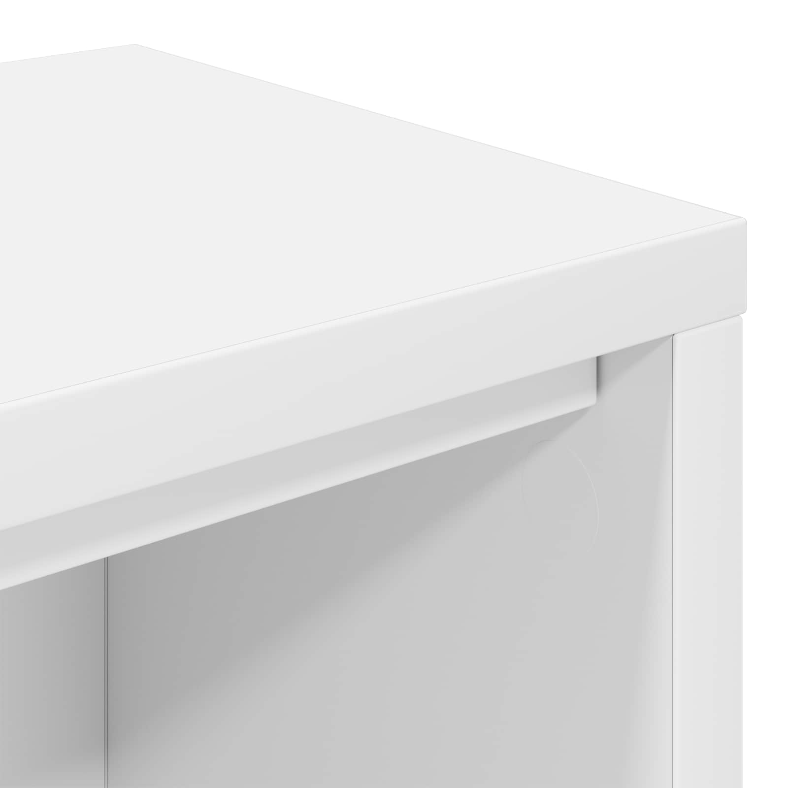 vidaXL Biurko studyjne Biały 110 x 36 x 19,5 cm Drewno inżynieryjne