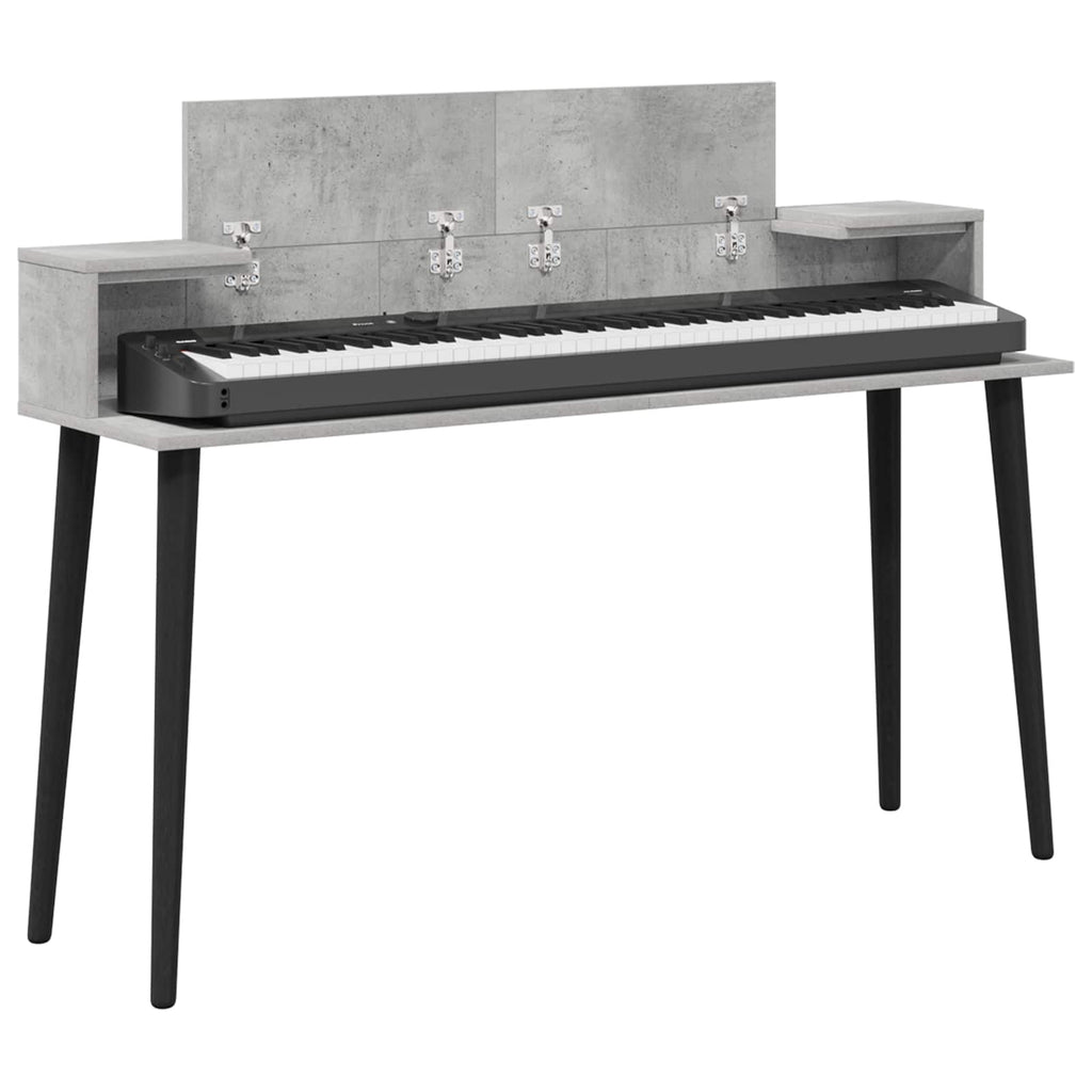 vidaXL Biurko studyjne Betonowy szary 110 x 36 x 19,5 cm