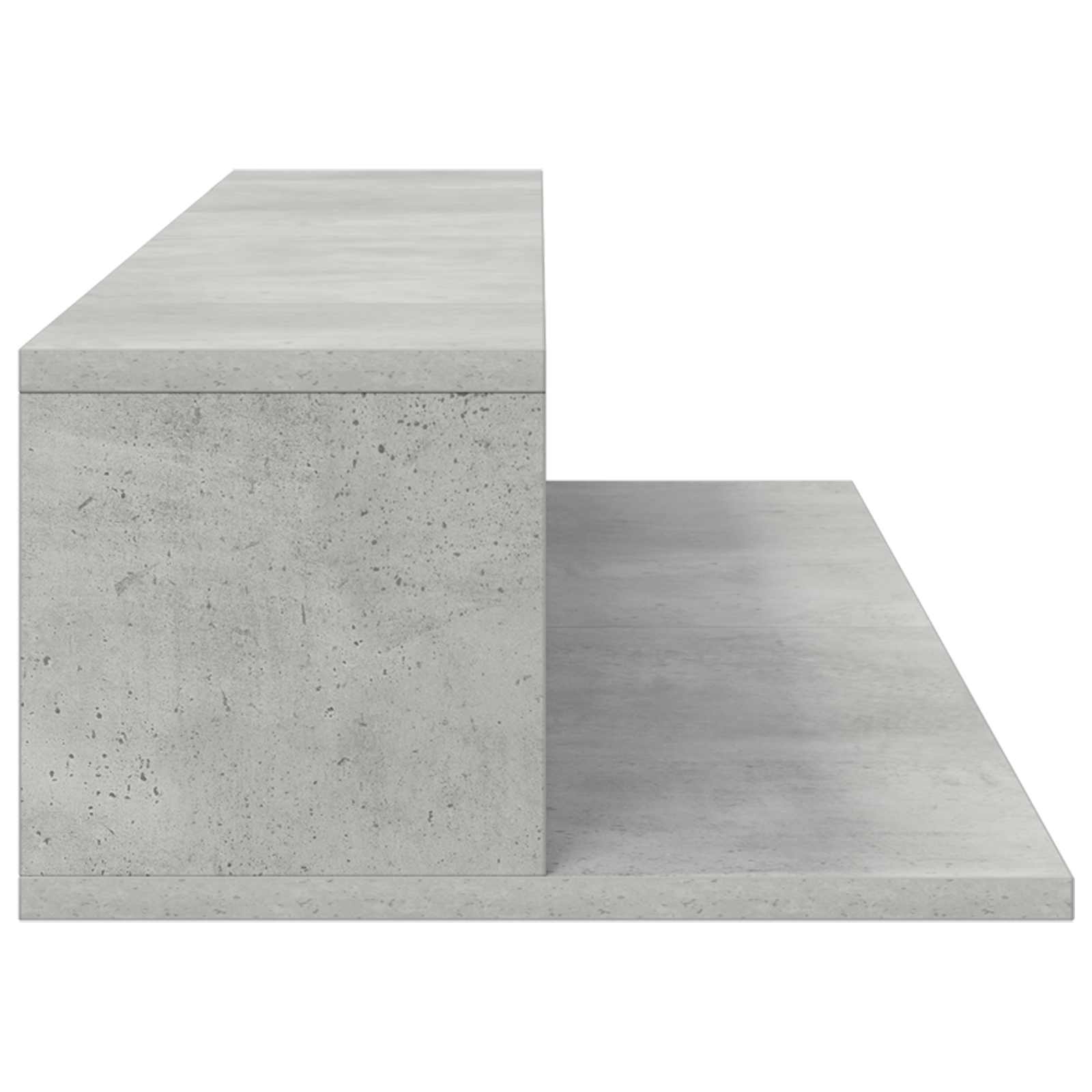 vidaXL Biurko studyjne Betonowy szary 110 x 36 x 19,5 cm