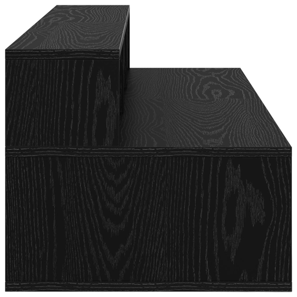 vidaXL Biurko studyjne Czarny dąb 152 x 42,5 x 36 cm