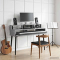 vidaXL Biurko studyjne Szary Sonoma 152 x 42,5 x 36 cm