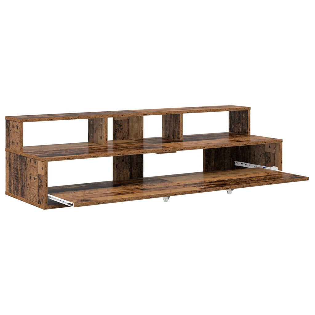 vidaXL Biurko studyjne Stare drewno 152 x 42,5 x 36 cm