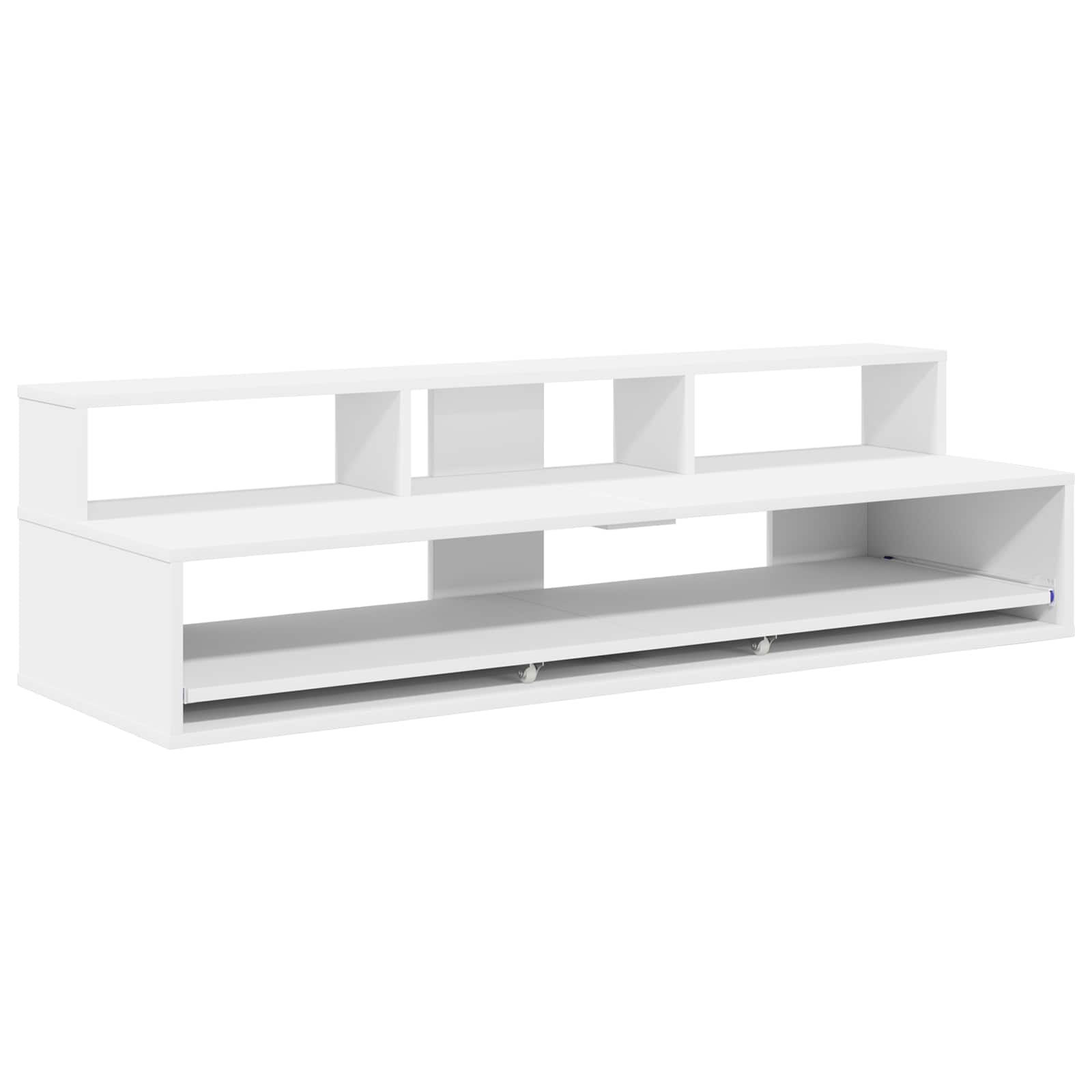 vidaXL Biurko studyjne Biały 130 x 42,5 x 36 cm Drewno inżynieryjne