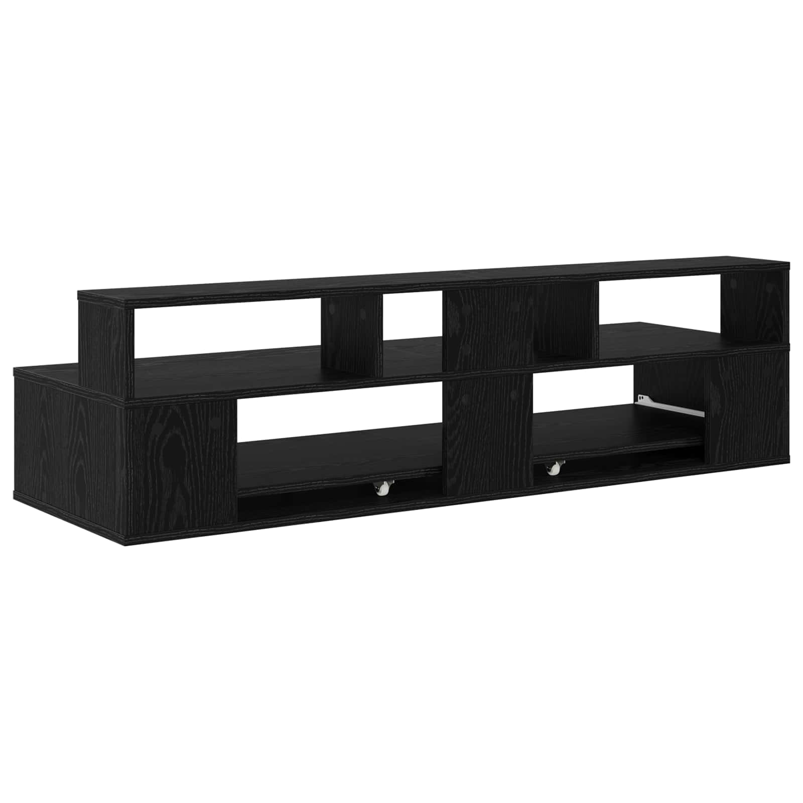 vidaXL Biurko studyjne Czarny dąb 130 x 42,5 x 36 cm