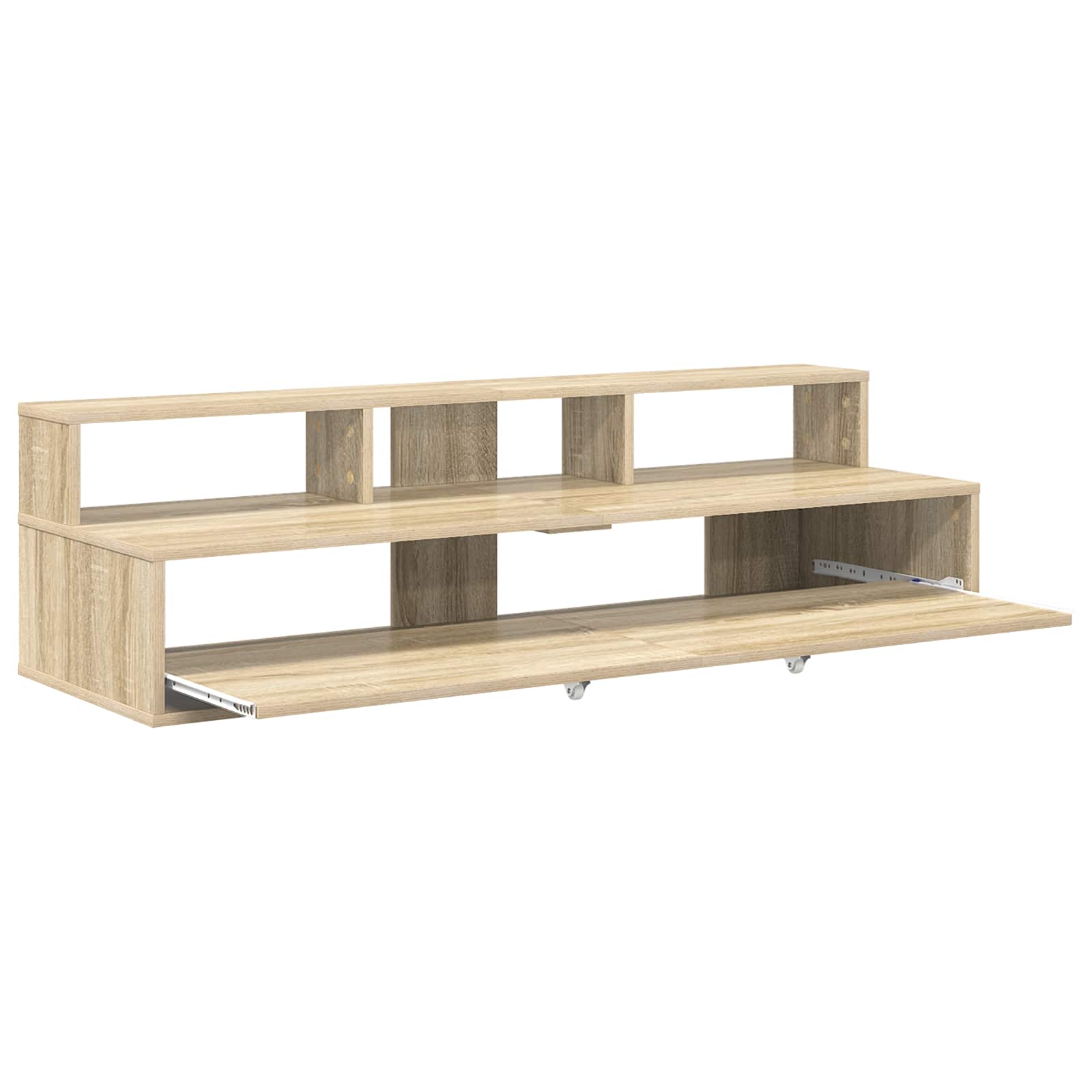 vidaXL Biurko studyjne dąb Sonoma 130 x 42,5 x 36 cm
