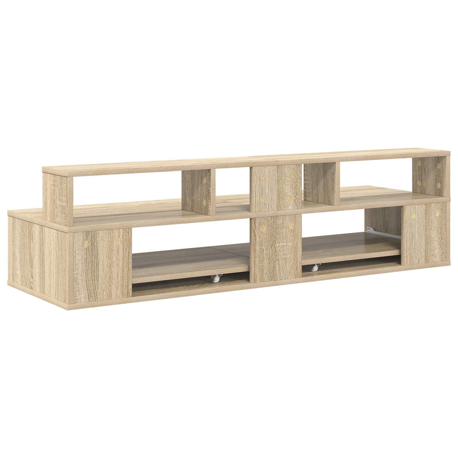 vidaXL Biurko studyjne dąb Sonoma 130 x 42,5 x 36 cm