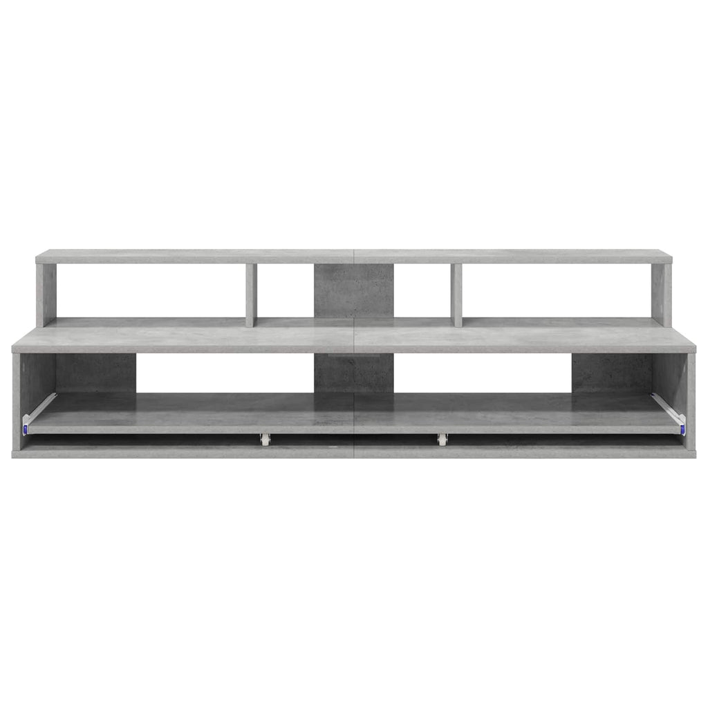 vidaXL Biurko studyjne Betonowy szary 130 x 42,5 x 36 cm