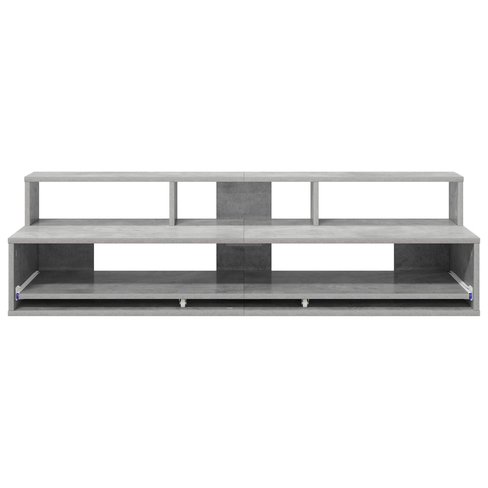 vidaXL Biurko studyjne Betonowy szary 130 x 42,5 x 36 cm