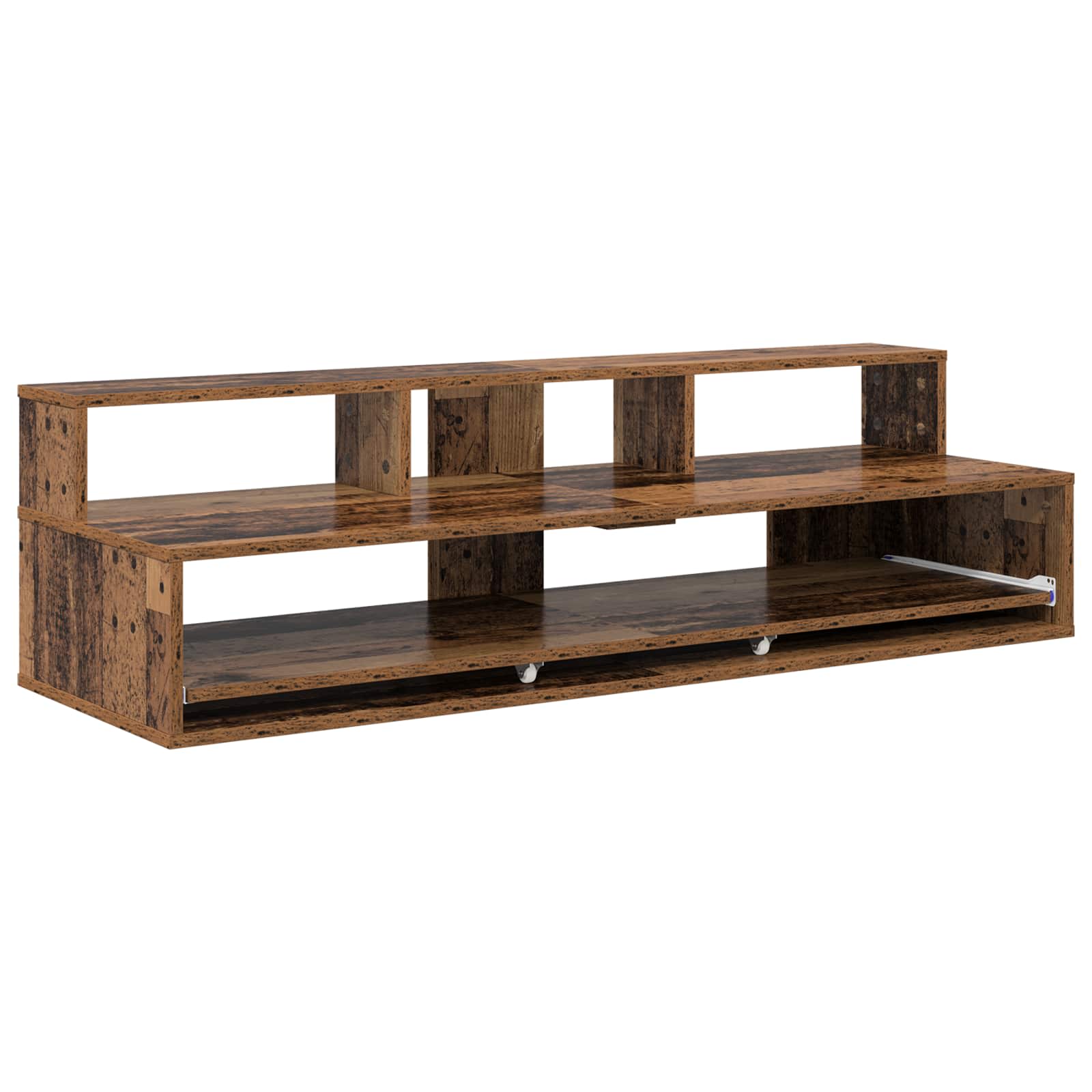 vidaXL Biurko studyjne Stare drewno 130 x 42,5 x 36 cm