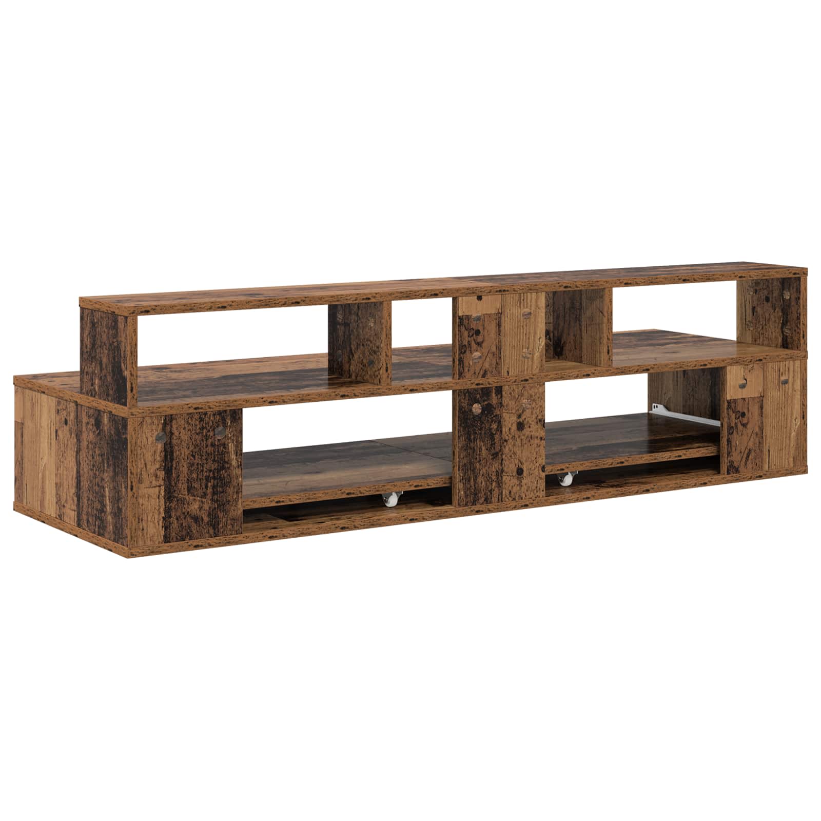 vidaXL Biurko studyjne Stare drewno 130 x 42,5 x 36 cm
