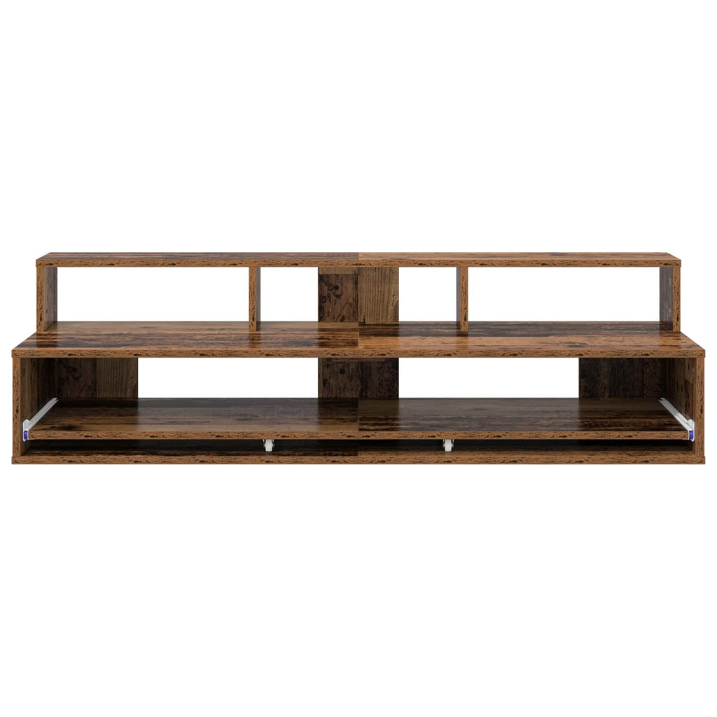 vidaXL Biurko studyjne Stare drewno 130 x 42,5 x 36 cm