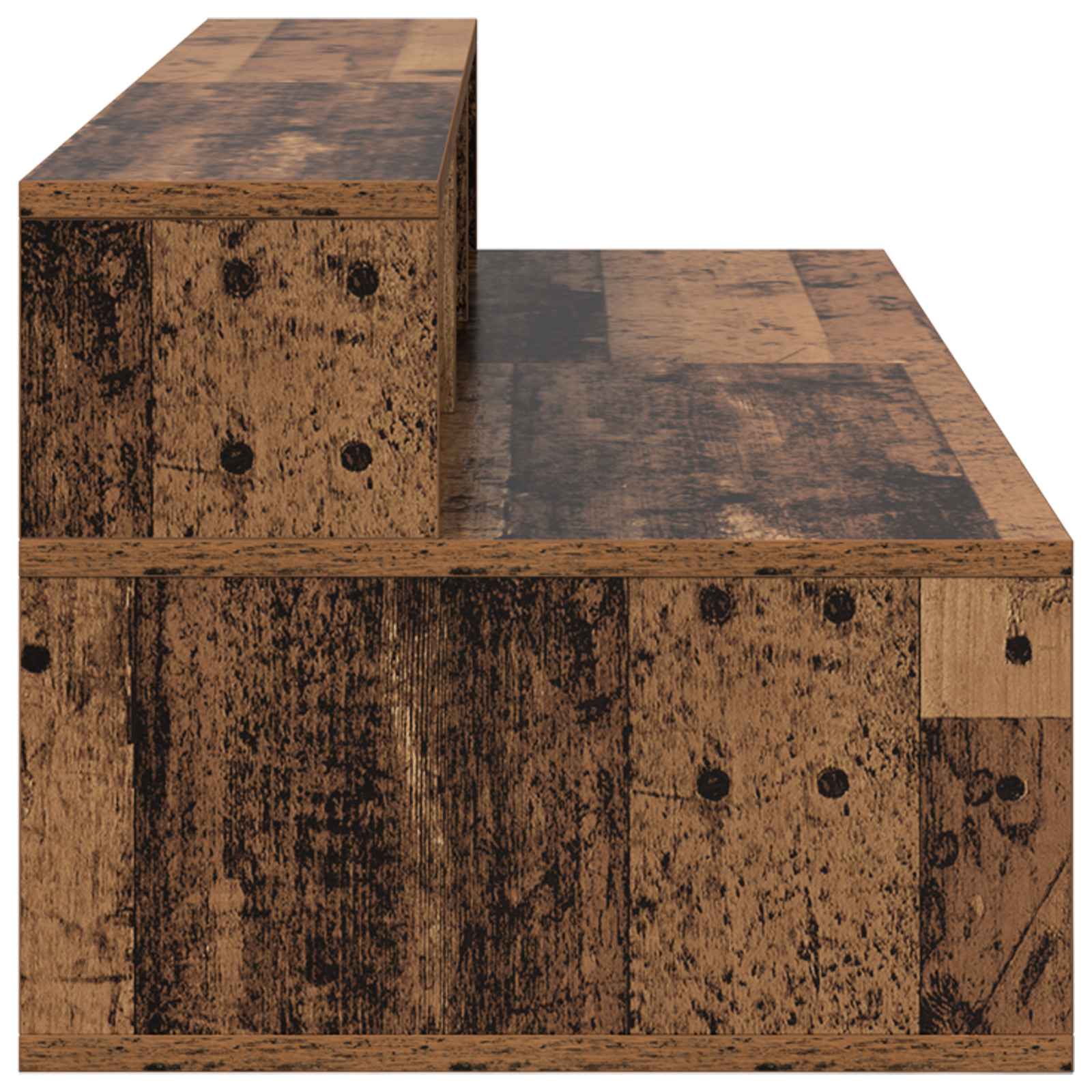 vidaXL Biurko studyjne Stare drewno 130 x 42,5 x 36 cm