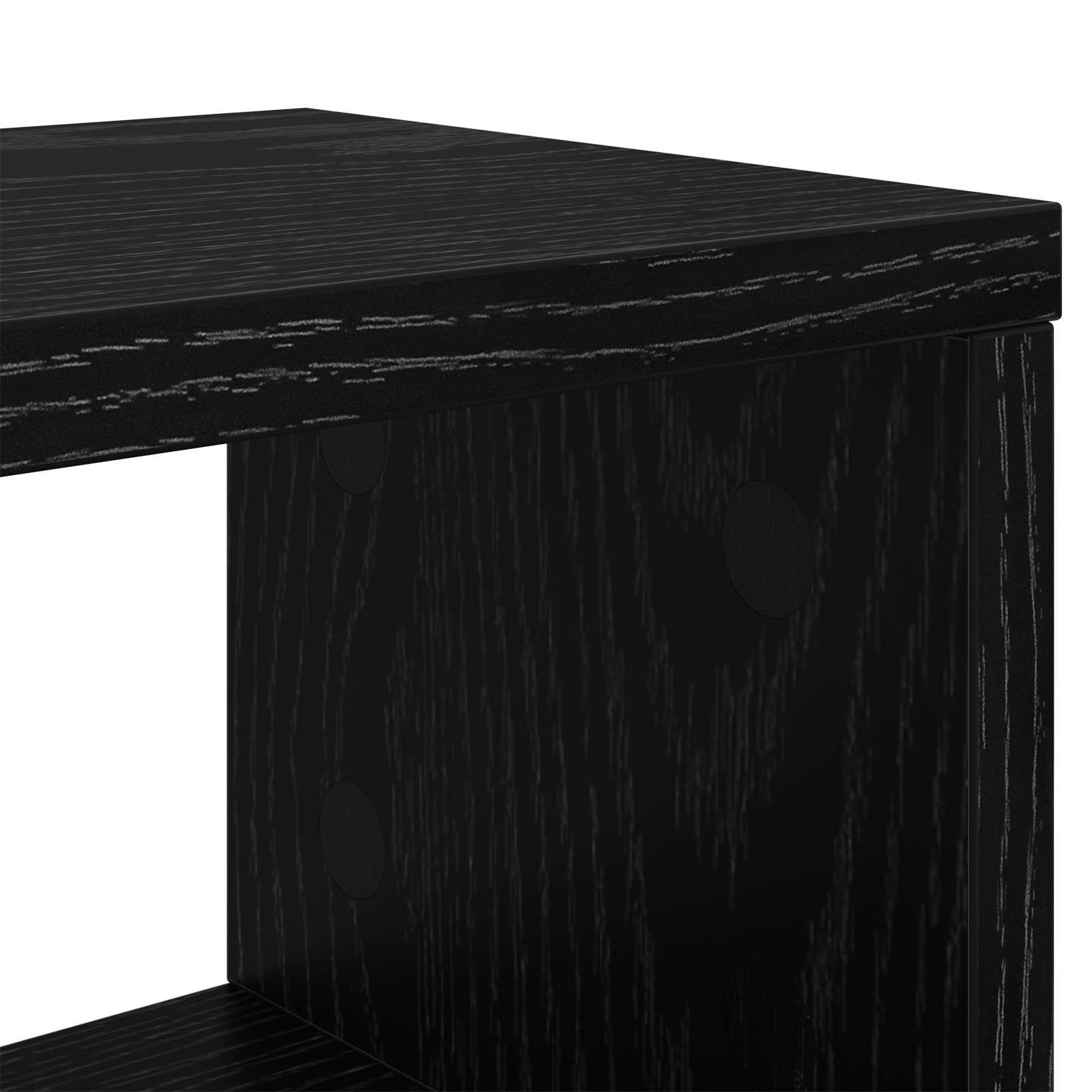 vidaXL Biurko studyjne Czarny dąb 110 x 42,5 x 36 cm