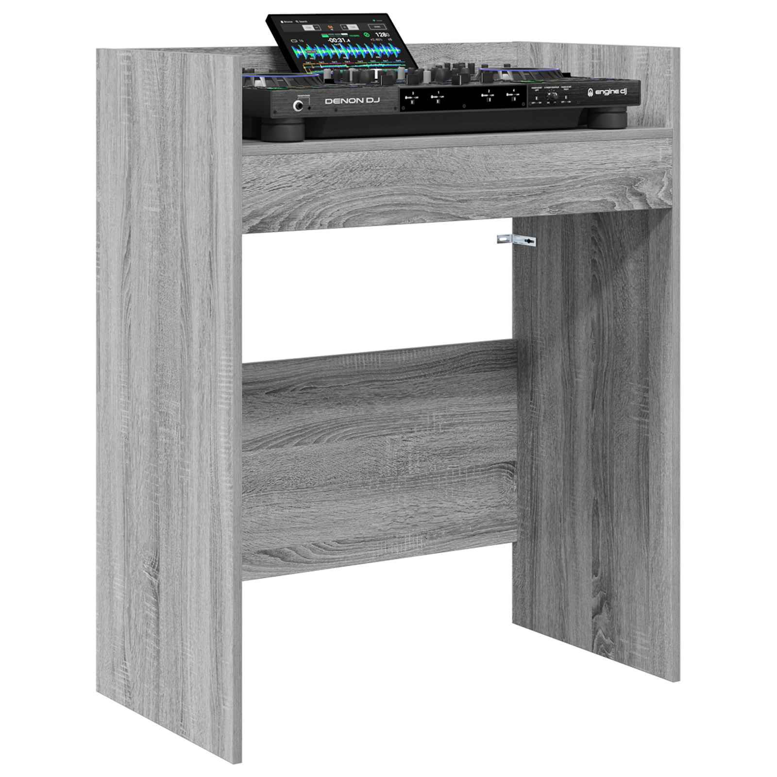 vidaXL Stół DJ-ski Szary Sonoma 102 x 45 x 102 cm Drewno inżynieryjne