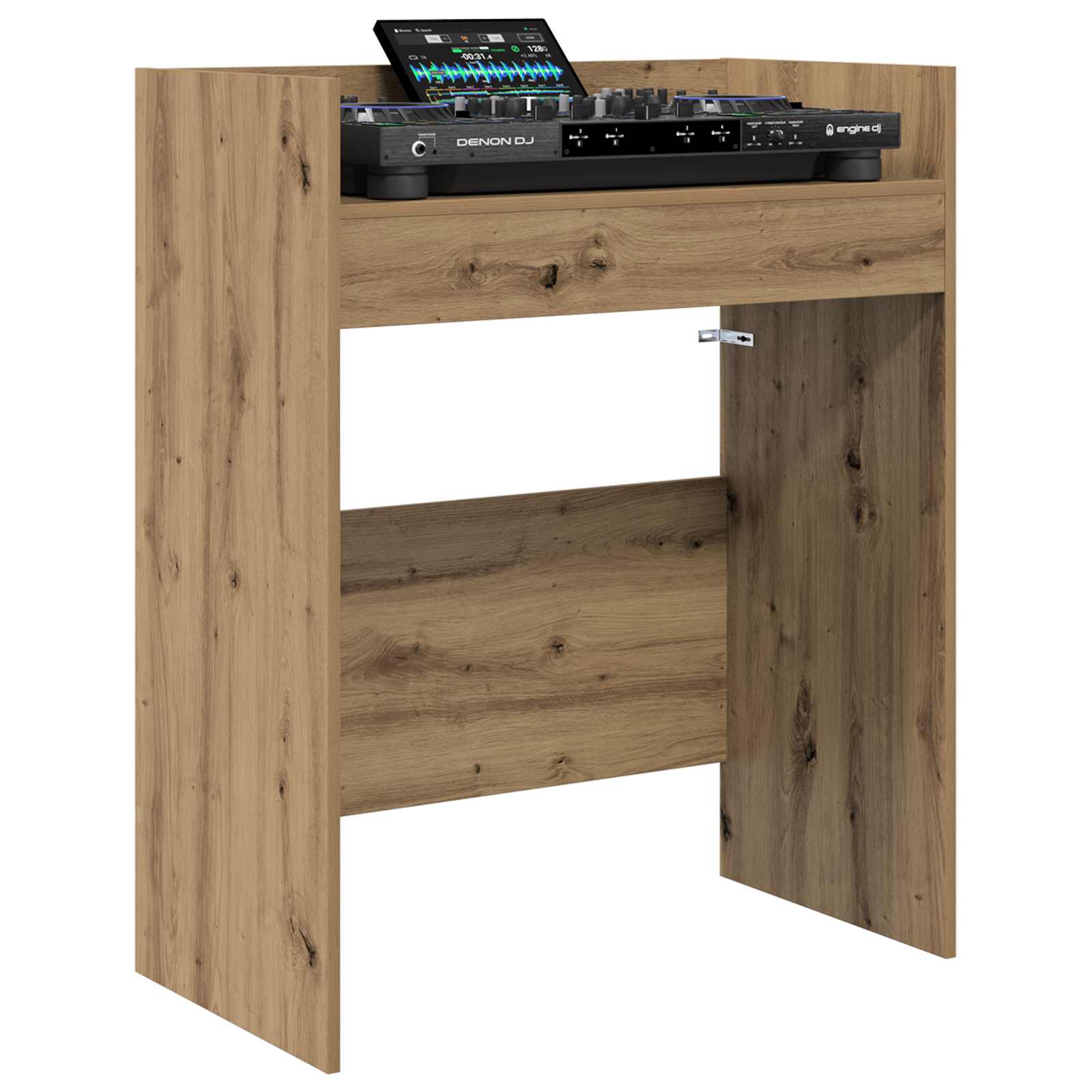 vidaXL Stół DJ-ski Dąb artisan 102 x 45 x 102 cm Drewno inżynieryjne