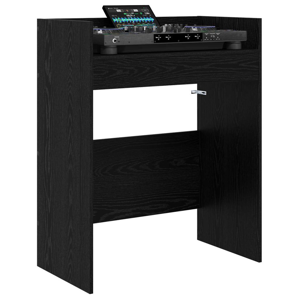 vidaXL Stół DJ-ski Czarny dąb 82 x 45 x 102 cm Drewno inżynieryjne