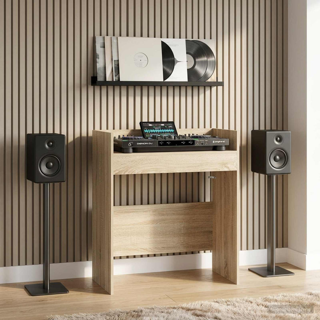 vidaXL Stół DJ-ski dąb Sonoma 62 x 45 x 102 cm Drewno inżynieryjne