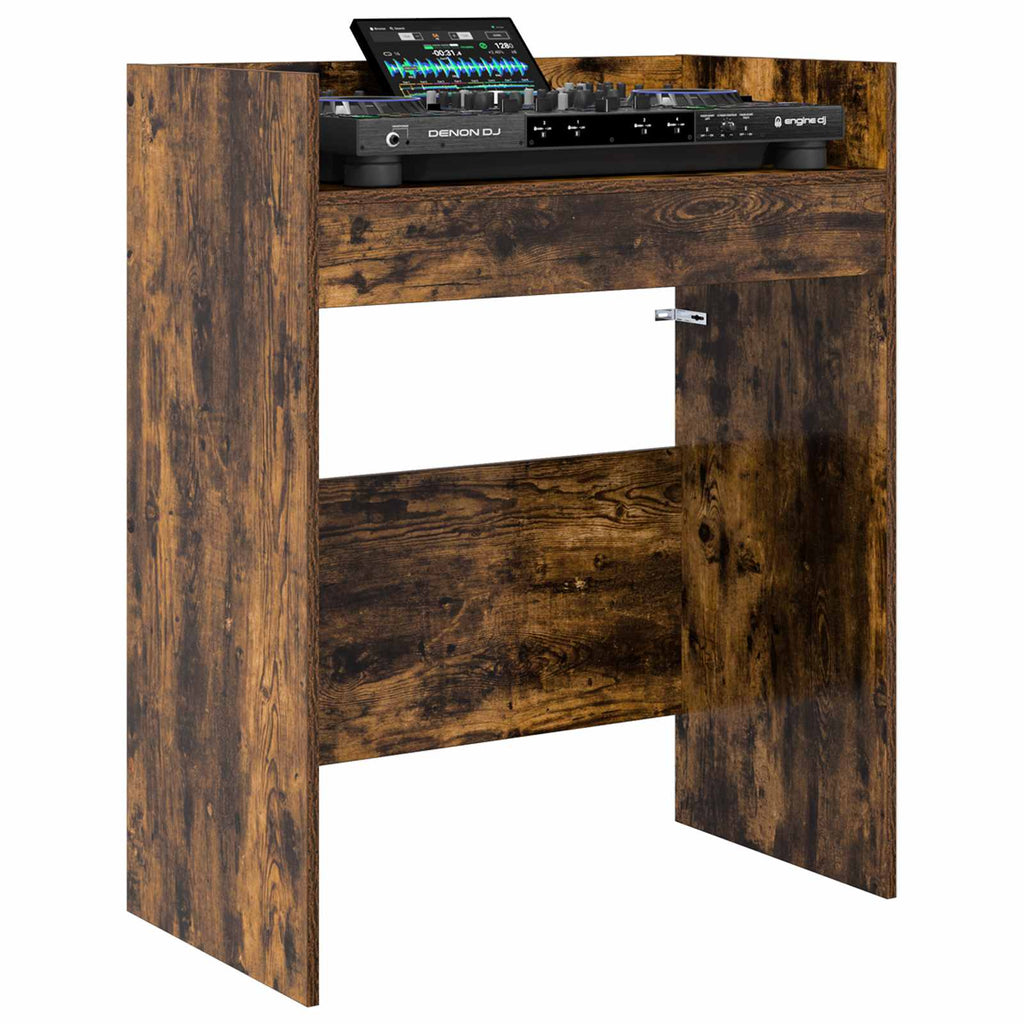 vidaXL Stół DJ-ski Dąb wędzony 62 x 45 x 102 cm Drewno inżynieryjne