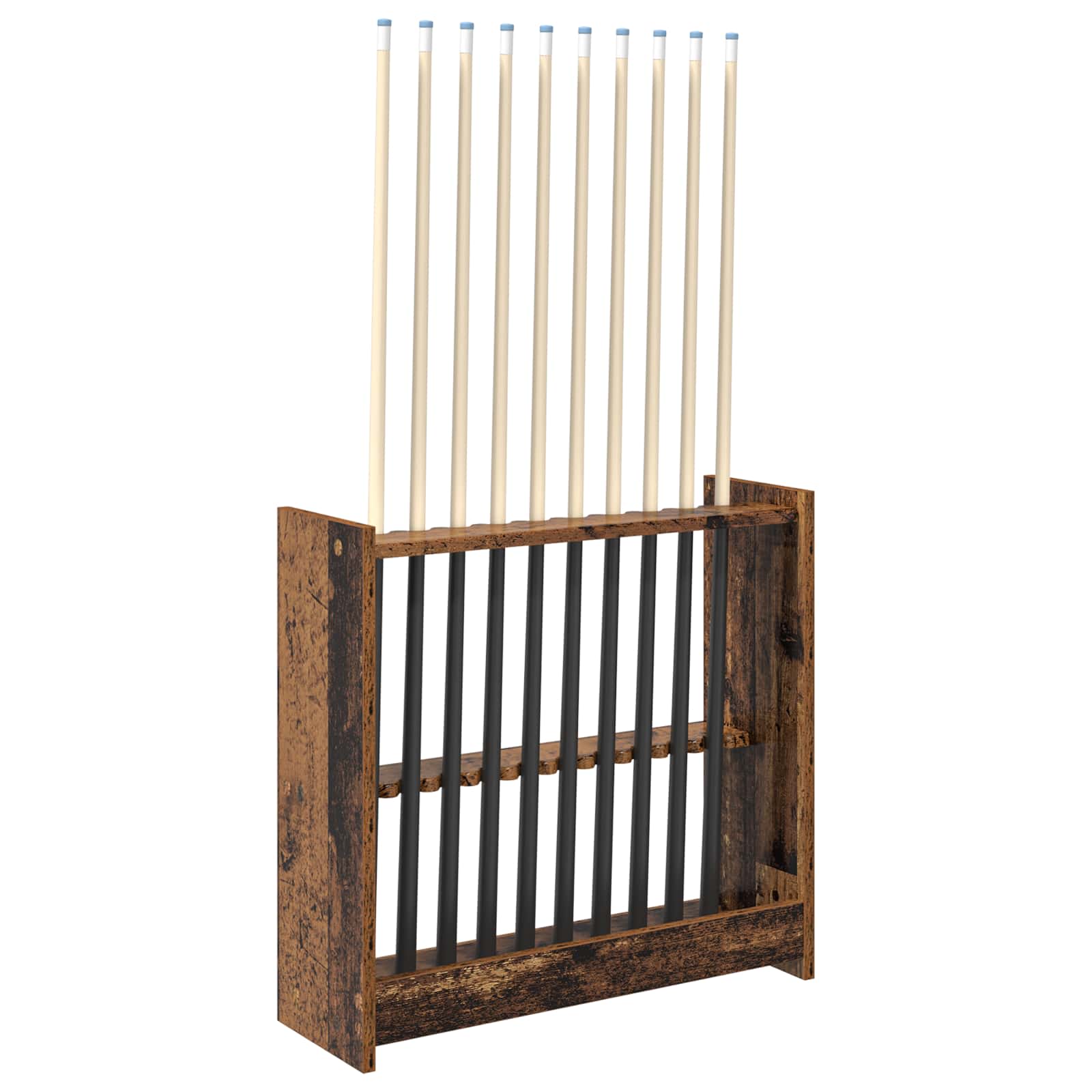 vidaXL Stojak na kij bilardowy Drewno inżynieryjne 60 x 20 x 57 cm