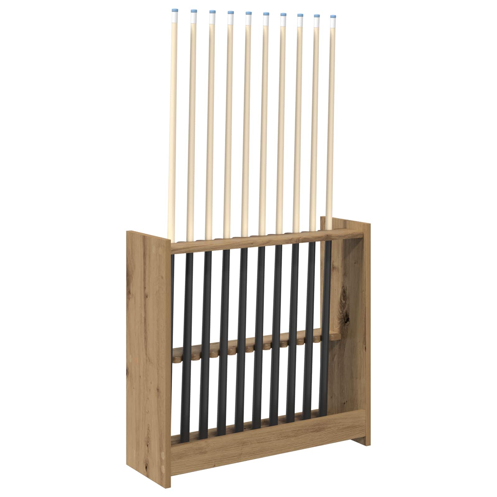 vidaXL Stojak na kij bilardowy Drewno inżynieryjne 60 x 20 x 57 cm