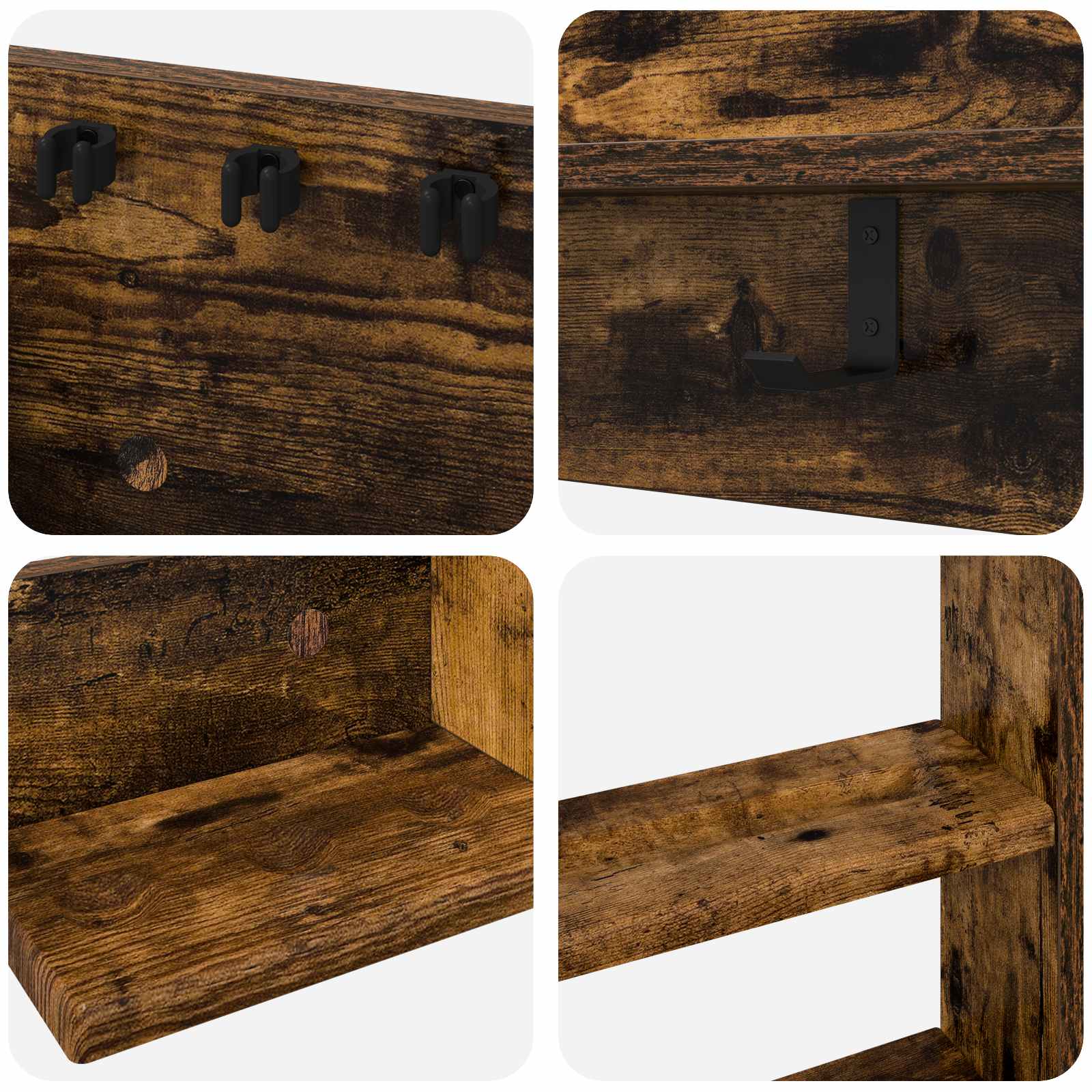 vidaXL Stojak na kij bilardowy Drewno inżynieryjne 93 x 12 x 103 cm